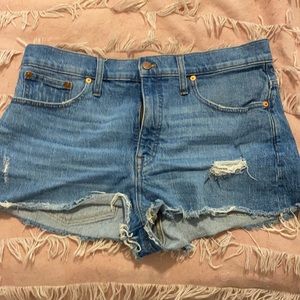 Madewell High Rise Denim Shorts
